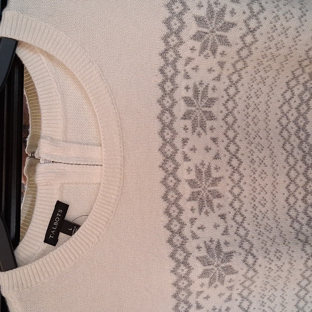 Talbots Snowflake Sweater - Picture 2 of 9